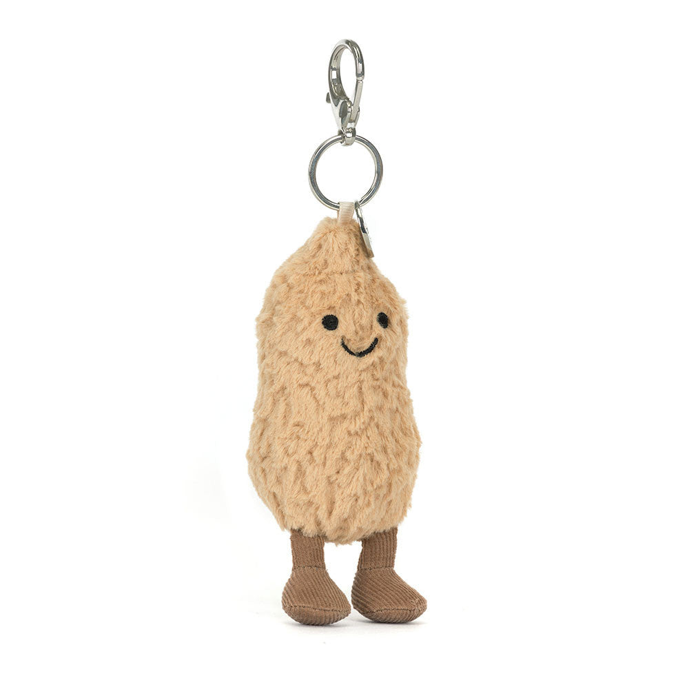 Amuseables Peanut Bag Charm - Soft Plush Keychain | Wobblepaws