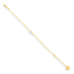 Dainty Crystal Charm Bracelet