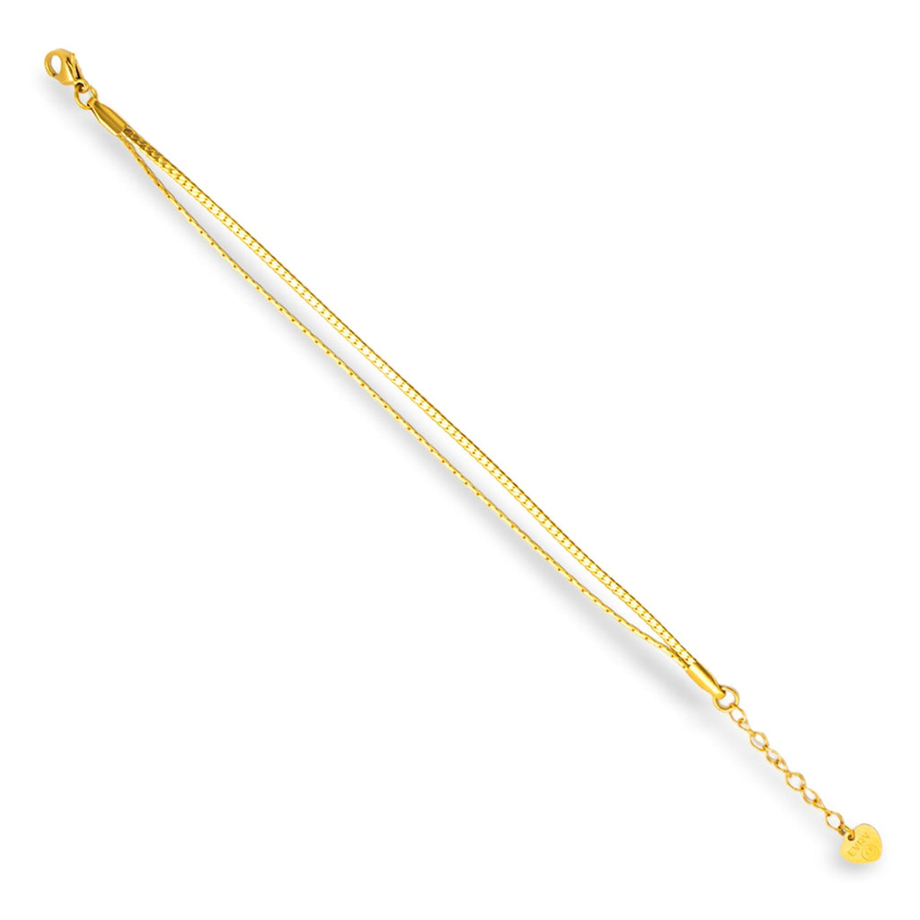 Dual Strand Box Chain Bracelet