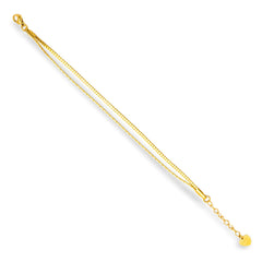 Dual Strand Box Chain Bracelet