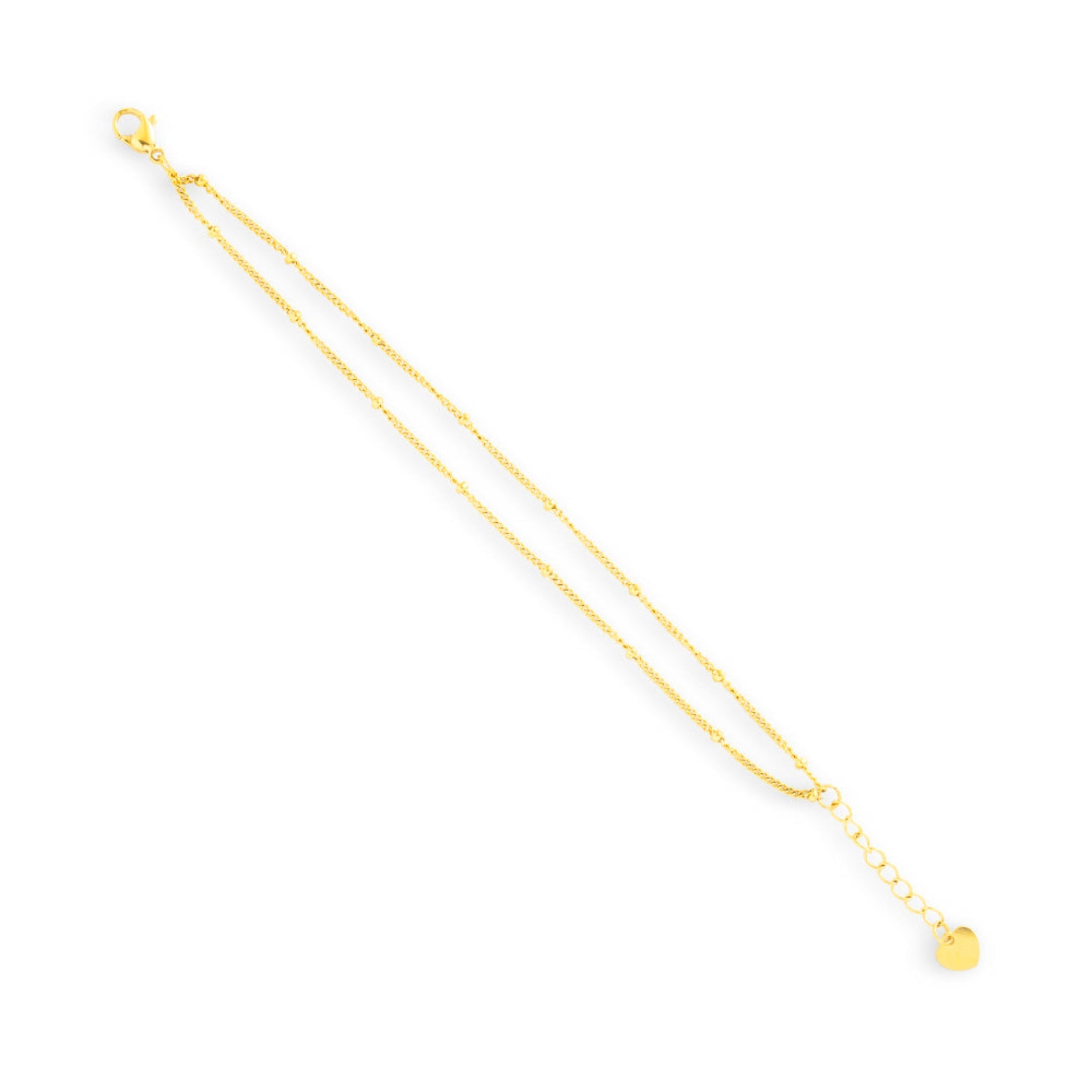 Double Layer Beaded Chain Bracelet