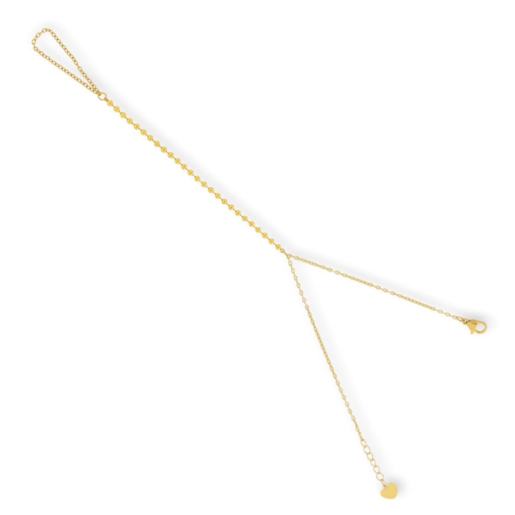 Delicate Ball Chain Hand Bracelet