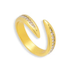 Crystal Curve Wrap Ring
