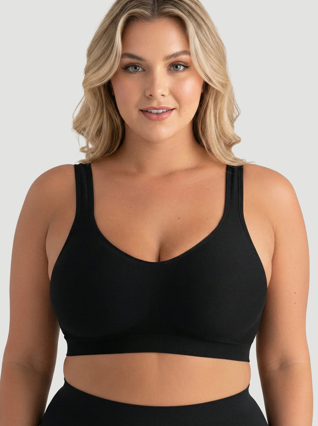 2-Pack Adjustable Wire Free Shaper Bra (Cups A-FF) + FREE Bra Extender