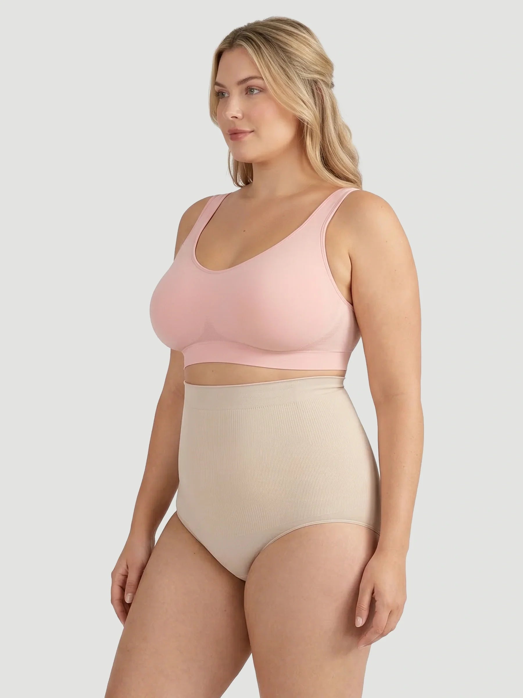 2-Pack Adjustable Wire Free Shaper Bra (Cups A-FF) + FREE Bra Extender