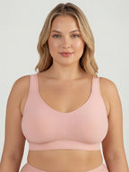 2-Pack Adjustable Wire Free Shaper Bra (Cups A-FF) + FREE Bra Extender