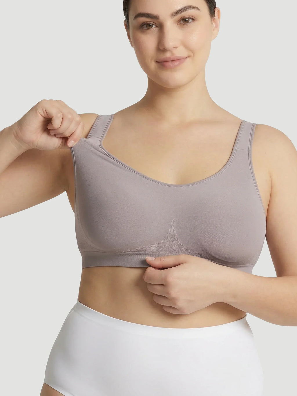 2-Pack Adjustable Wire Free Shaper Bra (Cups A-FF) + FREE Bra Extender