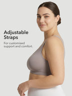 2-Pack Adjustable Wire Free Shaper Bra (Cups A-FF) + FREE Bra Extender