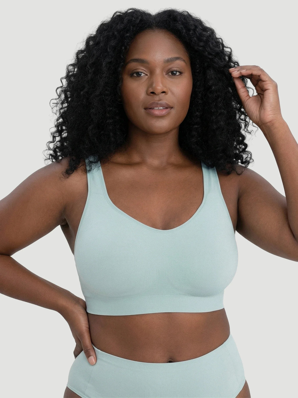 2-Pack Adjustable Wire Free Shaper Bra (Cups A-FF) + FREE Bra Extender