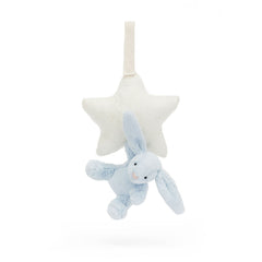 Bashful Bunny Star Musical Pull - Soft Novelty Toy | Wobblepaws