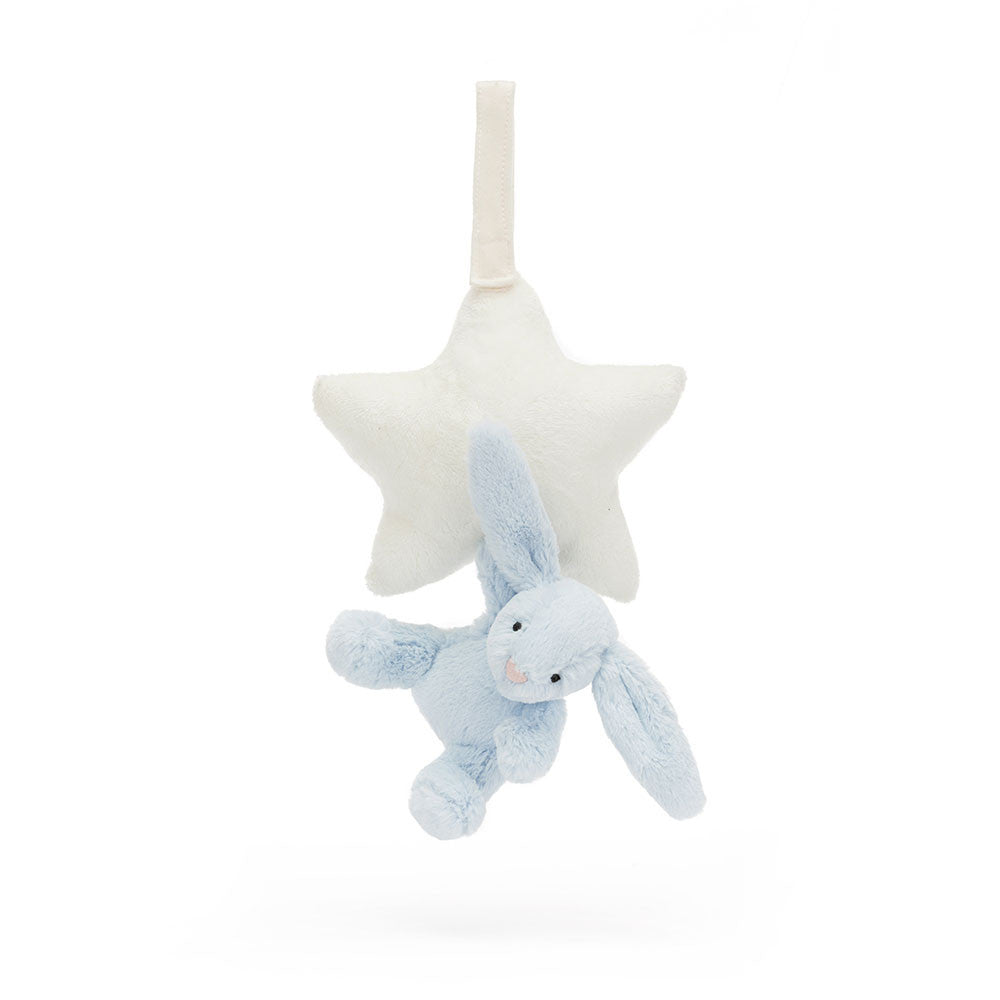 Bashful Bunny Star Musical Pull - Soft Novelty Toy | Wobblepaws