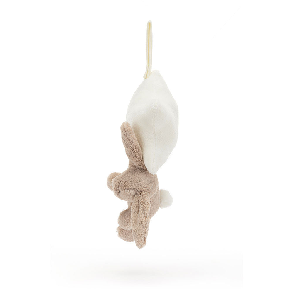 Bashful Bunny Star Musical Pull - Soft Novelty Toy | Wobblepaws