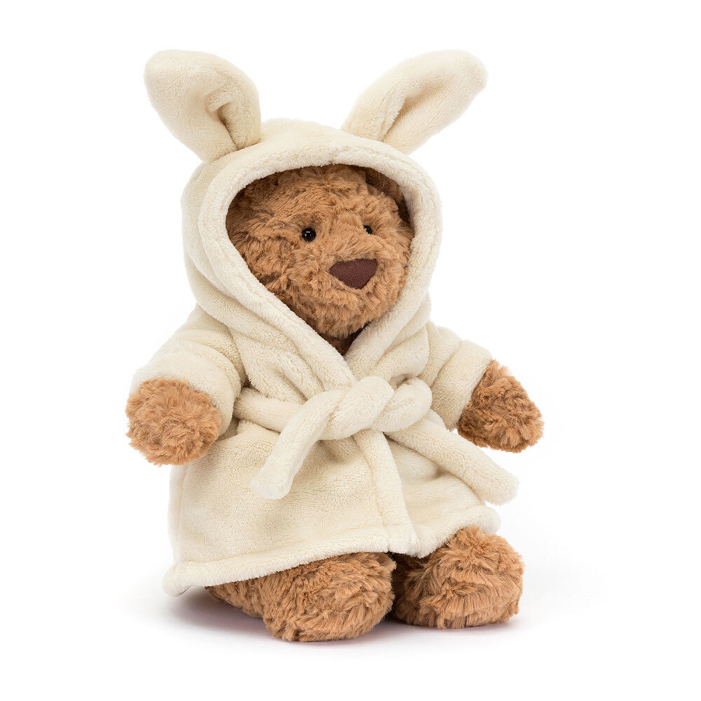 Bartholomew Bear Bathrobe Outfit - Soft Novelty Toy | Wobblepaws