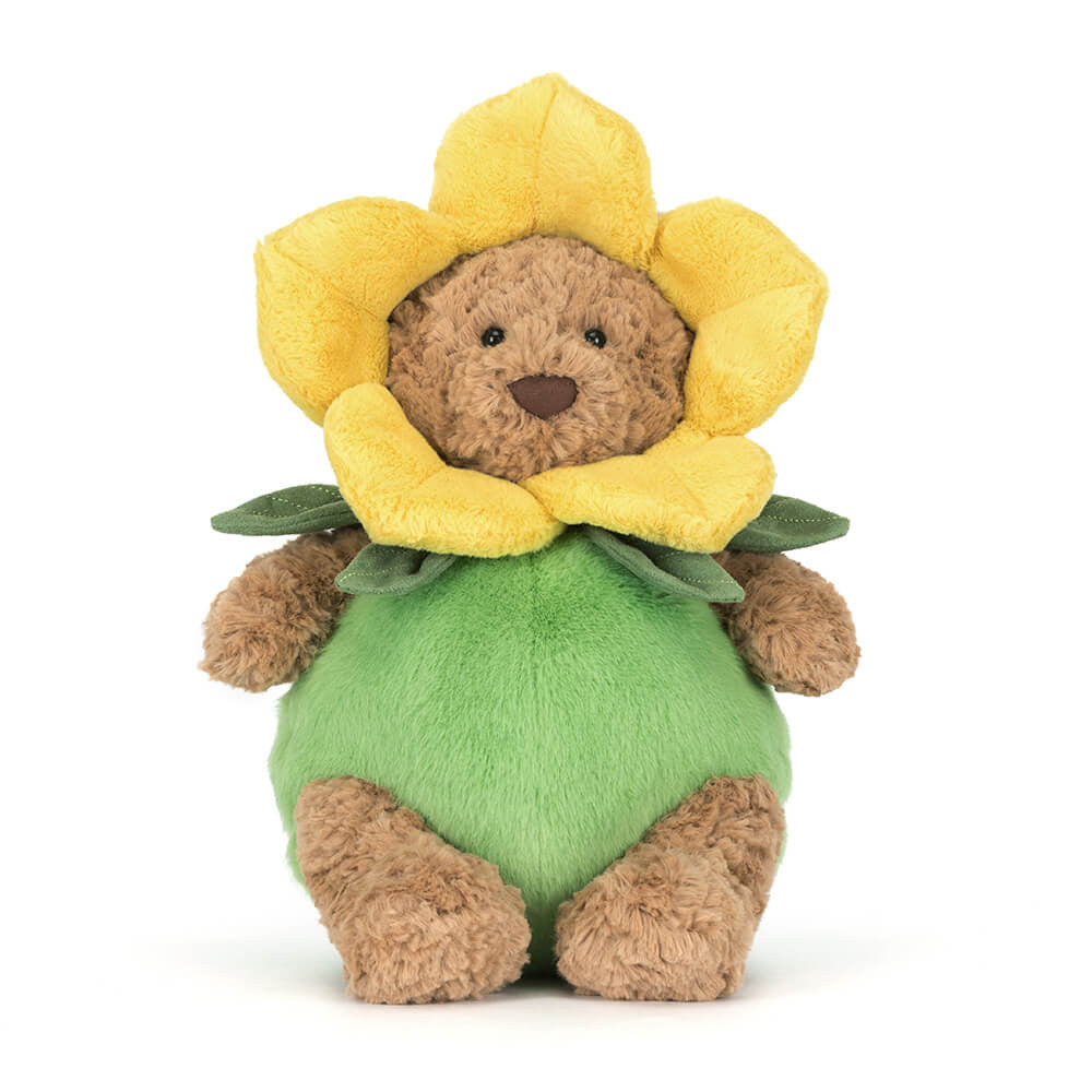 Bartholomew Bear Daffodil Outfit - Soft Novelty Toy | Wobblepaws