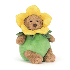 Bartholomew Bear Daffodil Outfit - Soft Novelty Toy | Wobblepaws