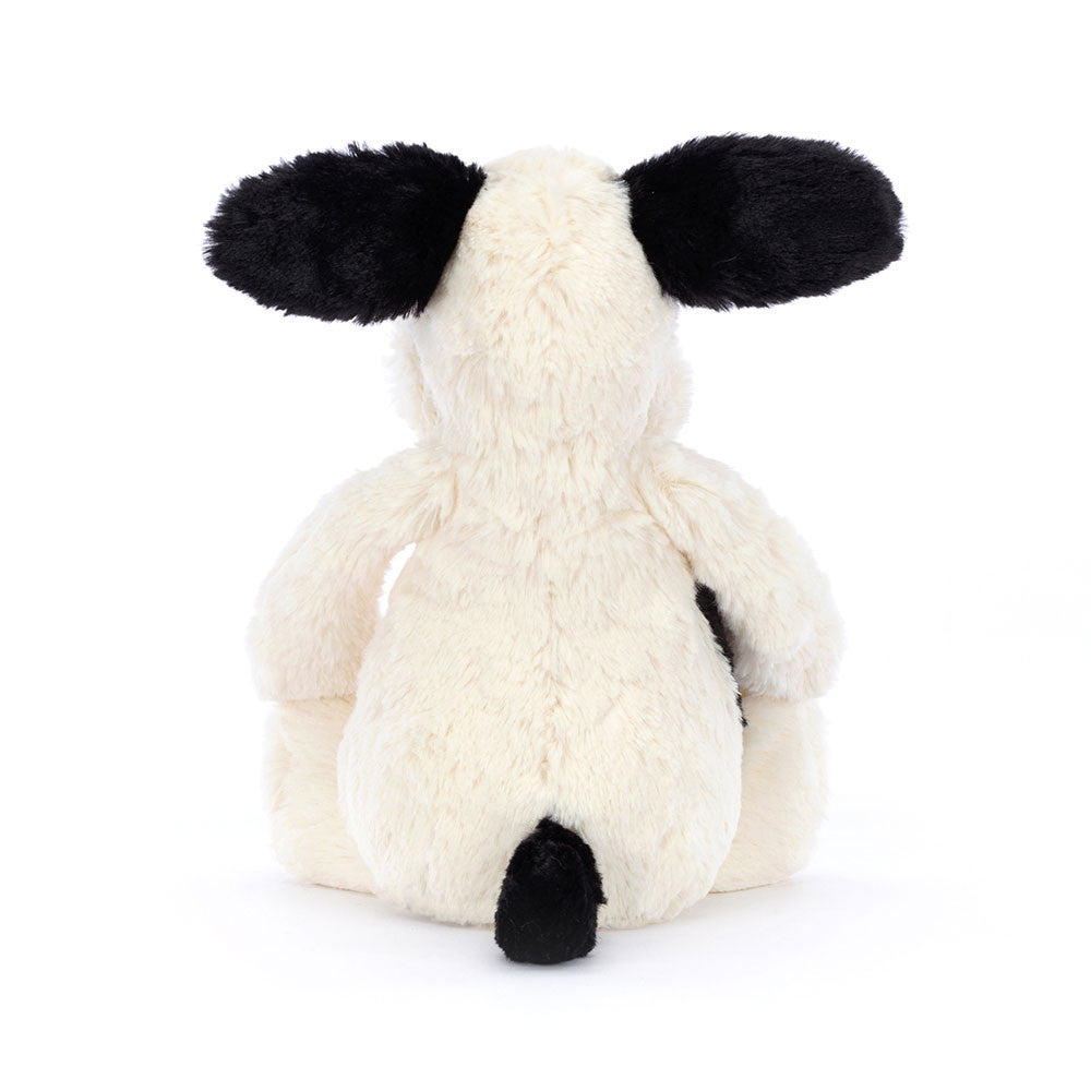 Bashful Black & Cream Puppy - Soft Stuffed Dog | Wobblepaws