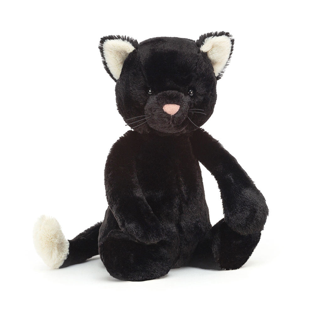 Bashful Black Kitten - Soft Stuffed Cat | Wobblepaws