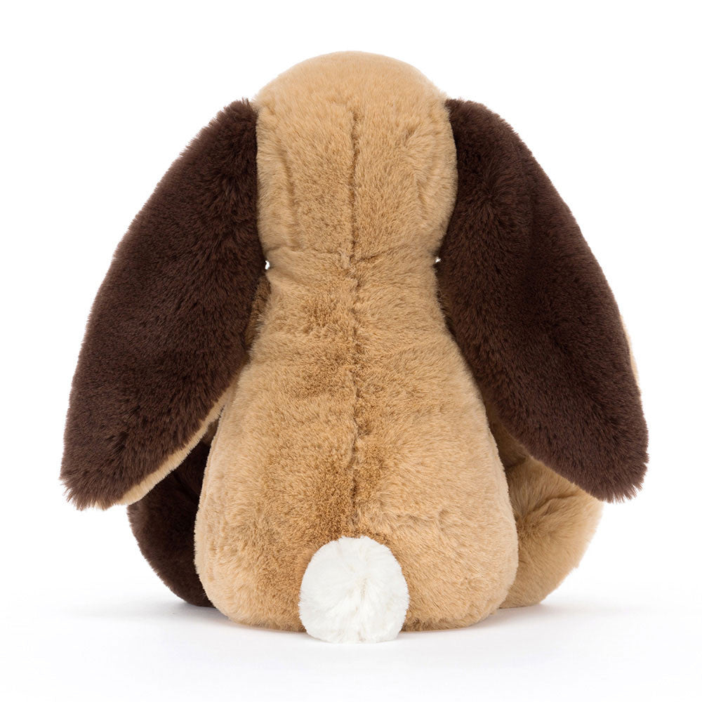 Bashful Patchwork Brown Bunny - Soft Stuffed Rabbit | Wobblepaws
