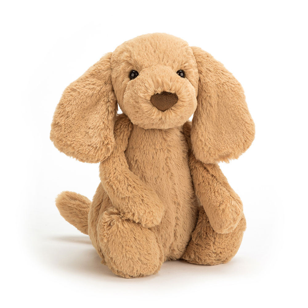 Bashful Toffee Puppy - Soft Stuffed Dog | Wobblepaws
