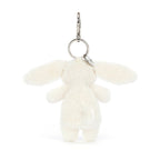 Bashful Bunny Cream Bag Charm - Soft Plush Keychain | Wobblepaws
