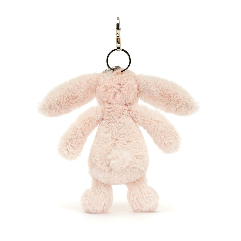 Bashful Blush Bunny Bag Charm - Soft Plush Keychain | Wobblepaws