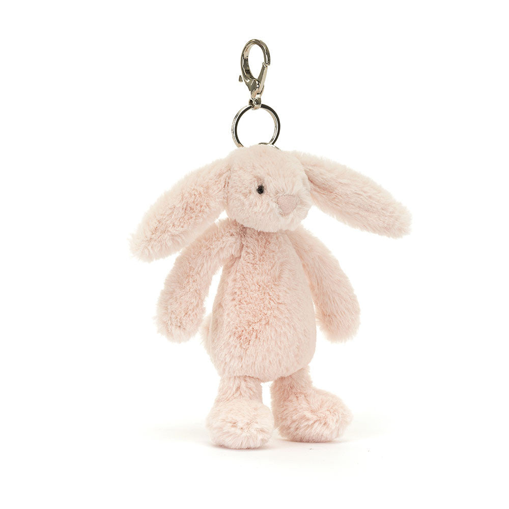 Bashful Blush Bunny Bag Charm - Soft Plush Keychain | Wobblepaws