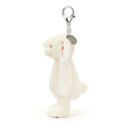 Blossom Cream Bunny Berry Bag Charm - Soft Plush Keychain | Wobblepaws
