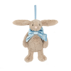 Bashful Beige Bunny Decoration - Soft Festive Toy | Wobblepaws