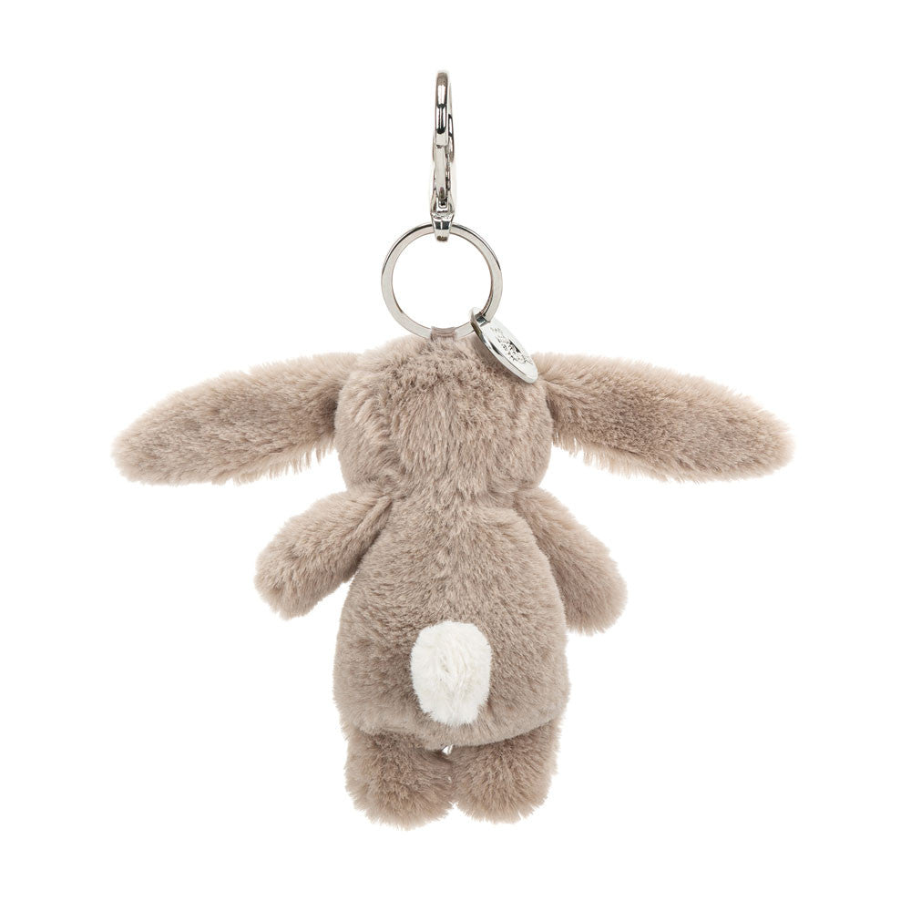 Bashful Bunny Beige Bag Charm - Soft Plush Keychain | Wobblepaws