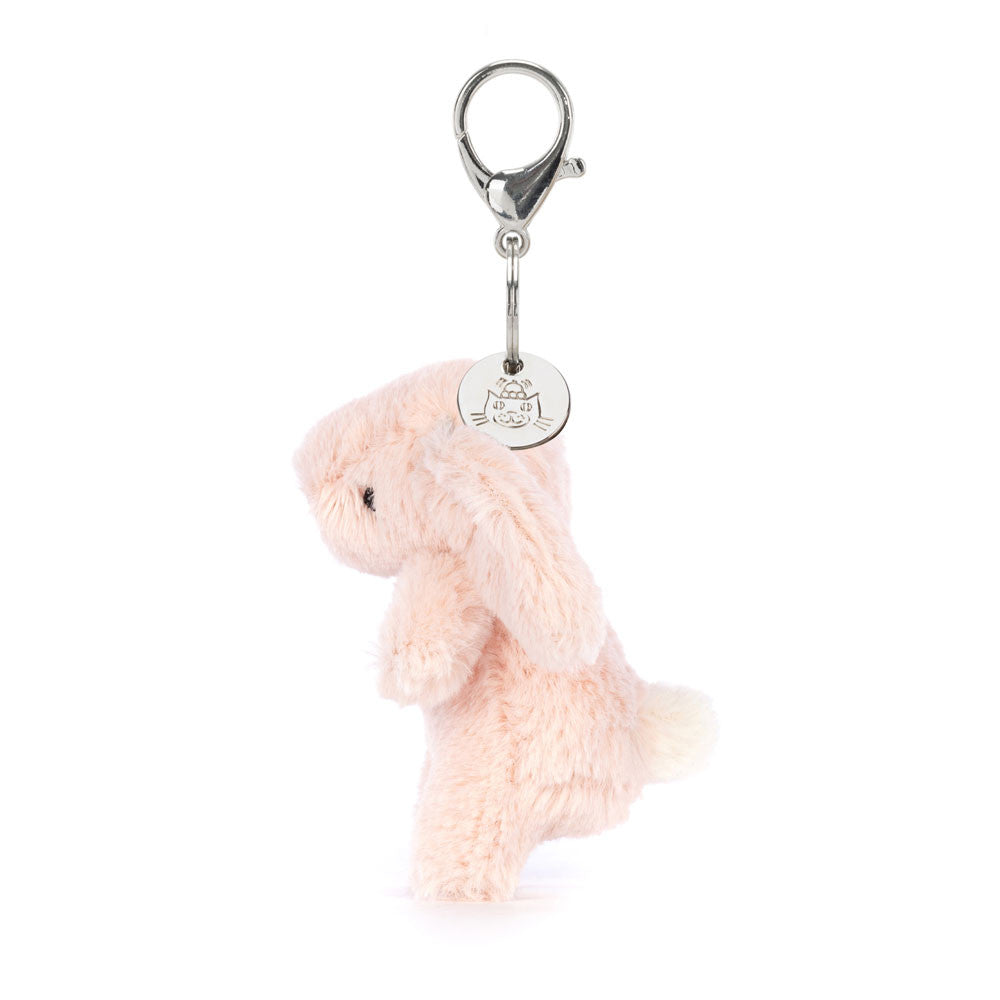 Bashful Bunny Blush Bag Charm - Soft Plush Keychain | Wobblepaws