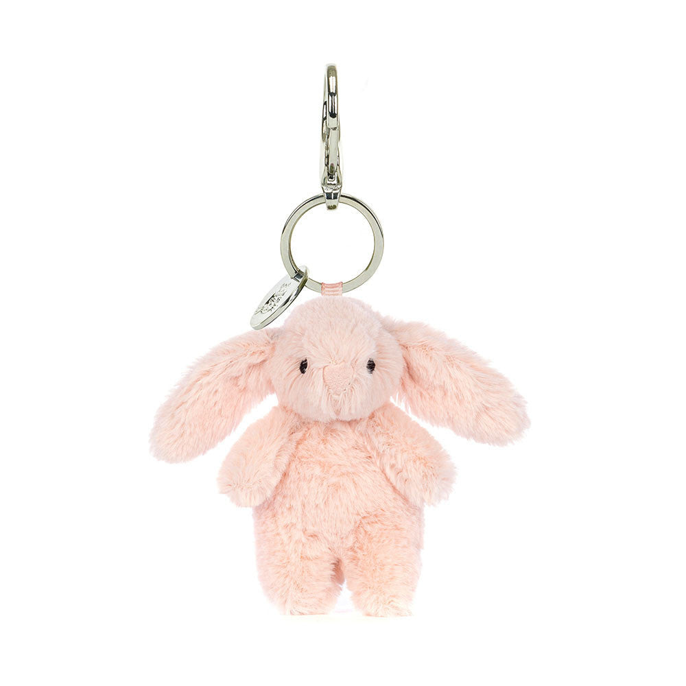 Bashful Bunny Blush Bag Charm - Soft Plush Keychain | Wobblepaws
