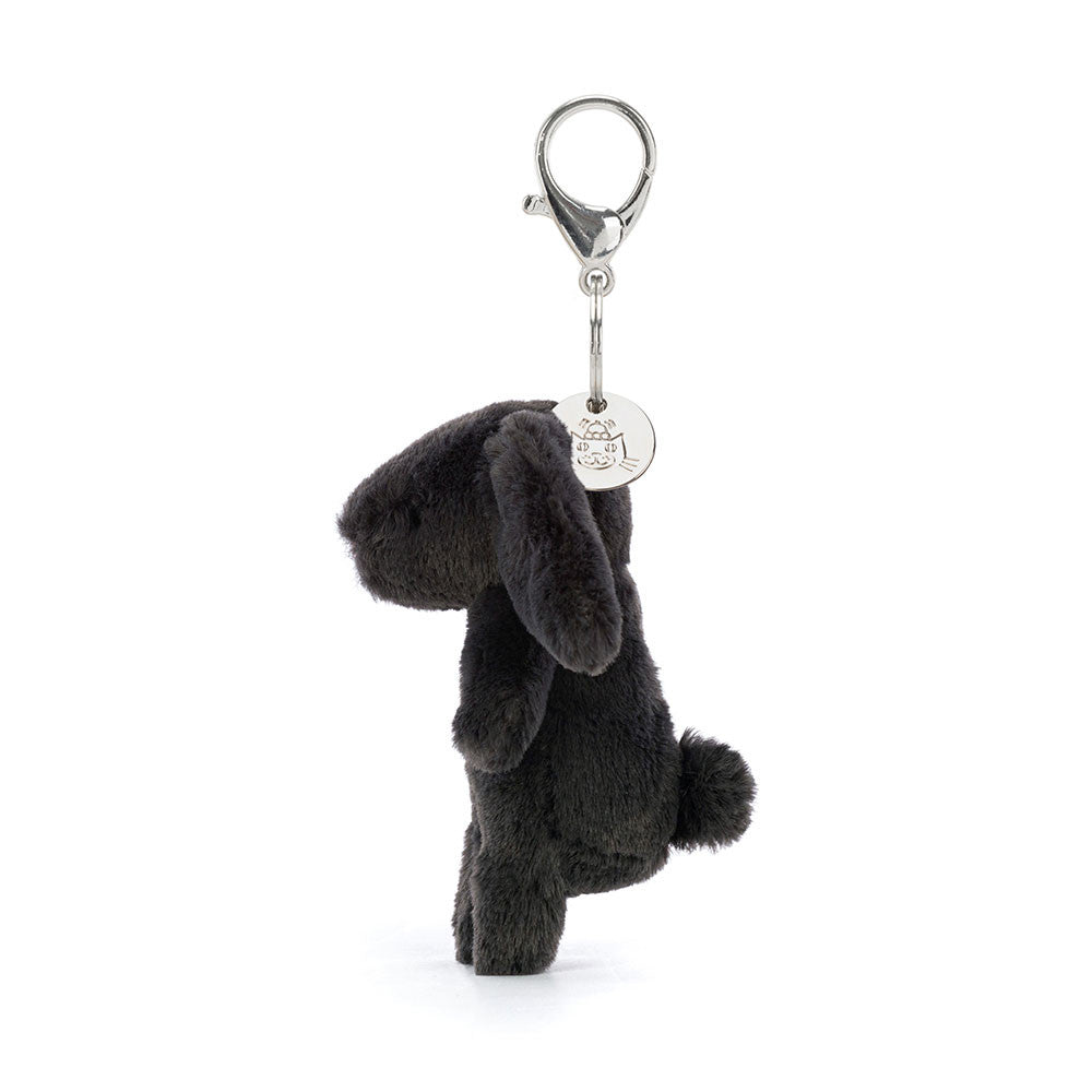 Bashful Bunny Inky Bag Charm - Soft Plush Keychain | Wobblepaws