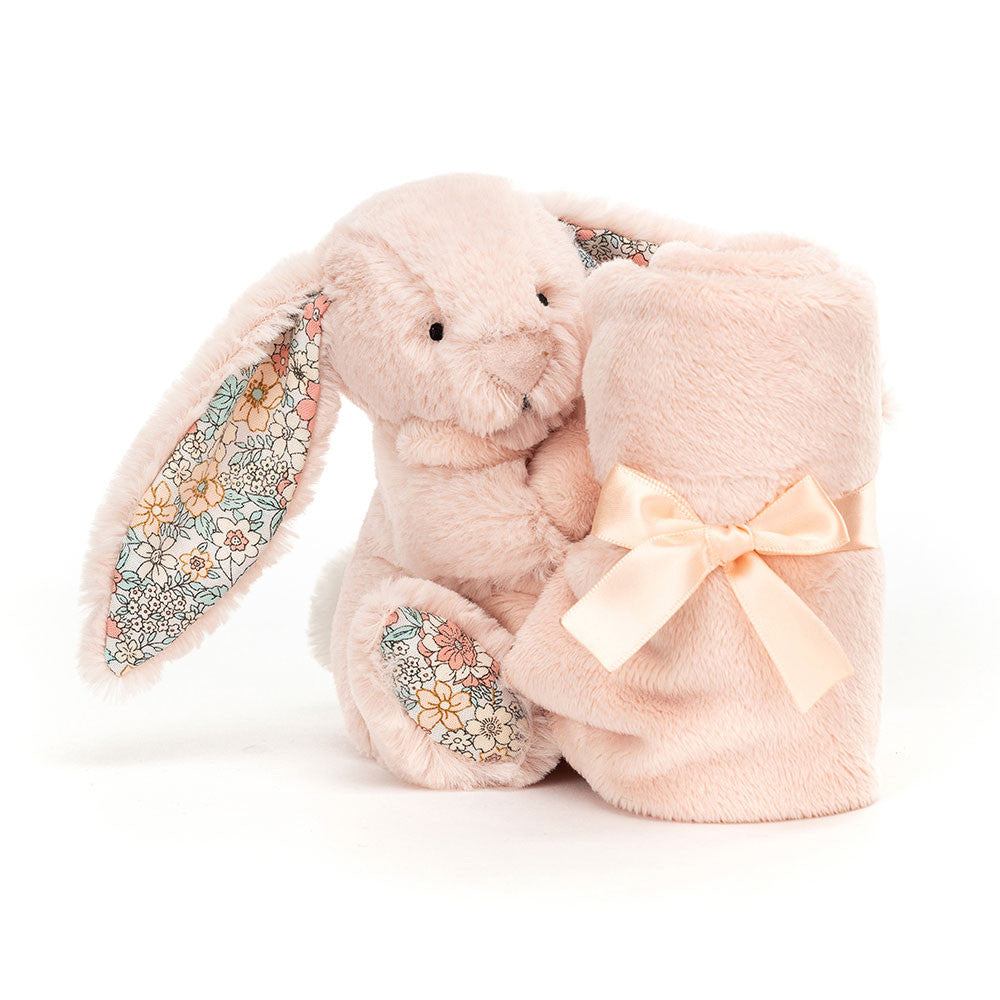 Blossom Blush Bunny Soother - Soft Baby Comforter | Wobblepaws