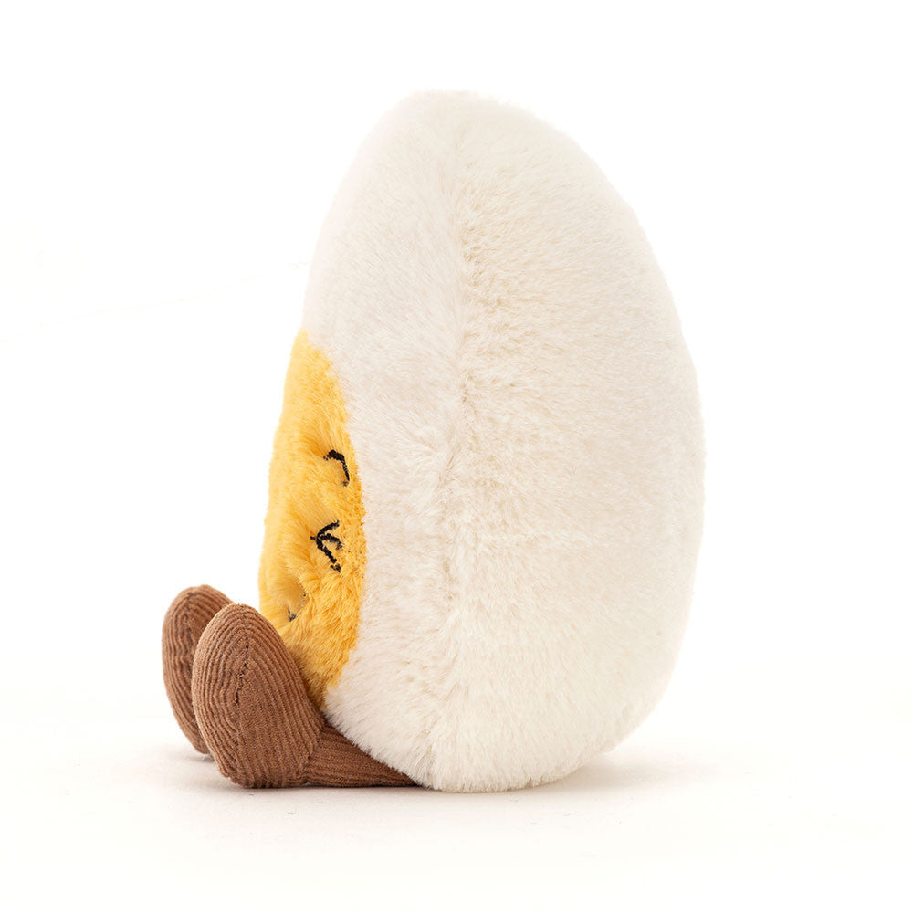 Amuseable Laughing Boiled Egg Plush - Soft Novelty Toy