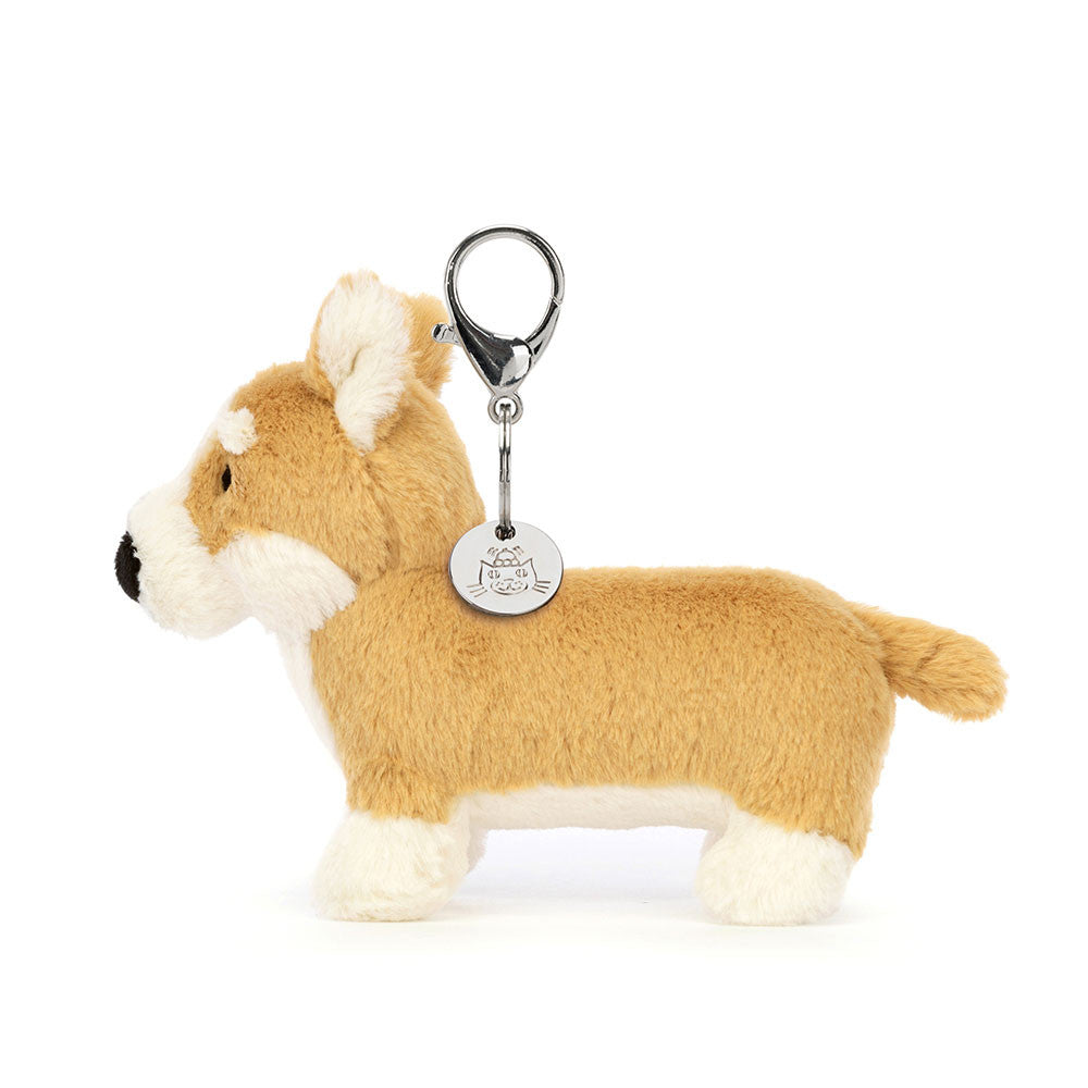 Betty Corgi Bag Charm - Soft Plush Keychain | Wobblepaws