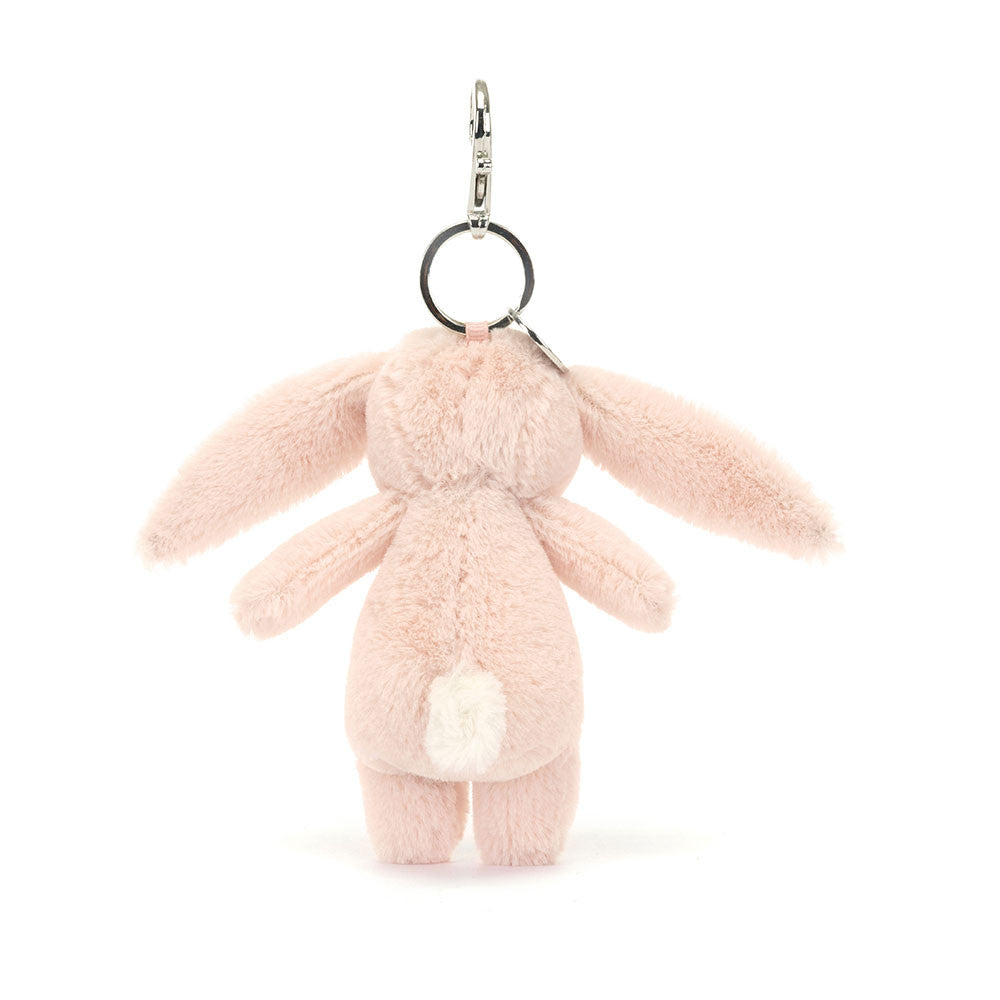 Blossom Blush Bunny Bag Charm - Soft Plush Keychain | Wobblepaws