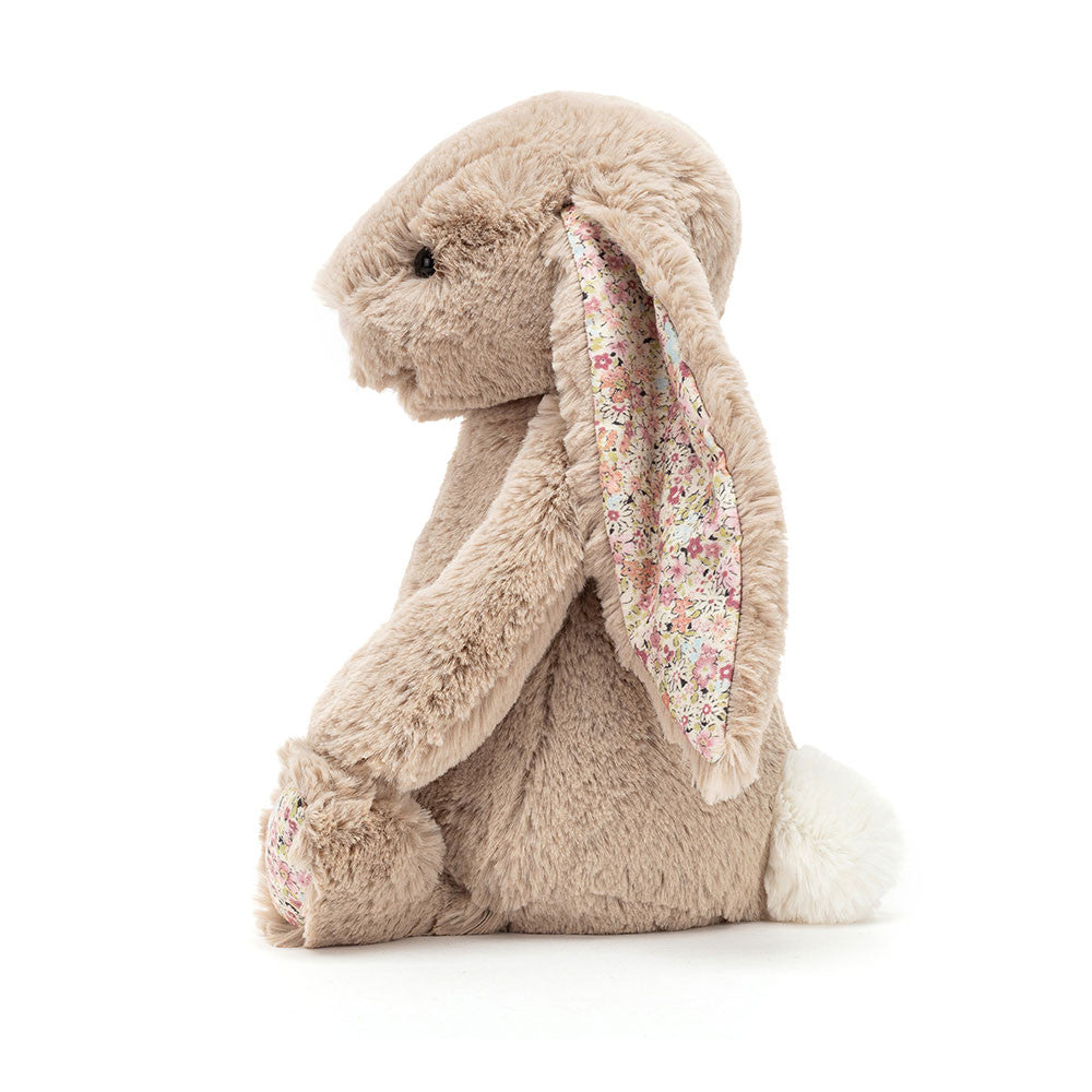 Blossom Bea Beige Bunny - Soft Stuffed Rabbit | Wobblepaws