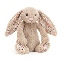 Blossom Bea Beige Bunny - Soft Stuffed Rabbit | Wobblepaws