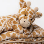 Bashful Giraffe Blankie - Soft Baby Comforter | Wobblepaws