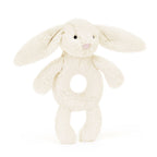 Bashful Bunny Ring Rattle - Soft Baby Rattle | Wobblepaws