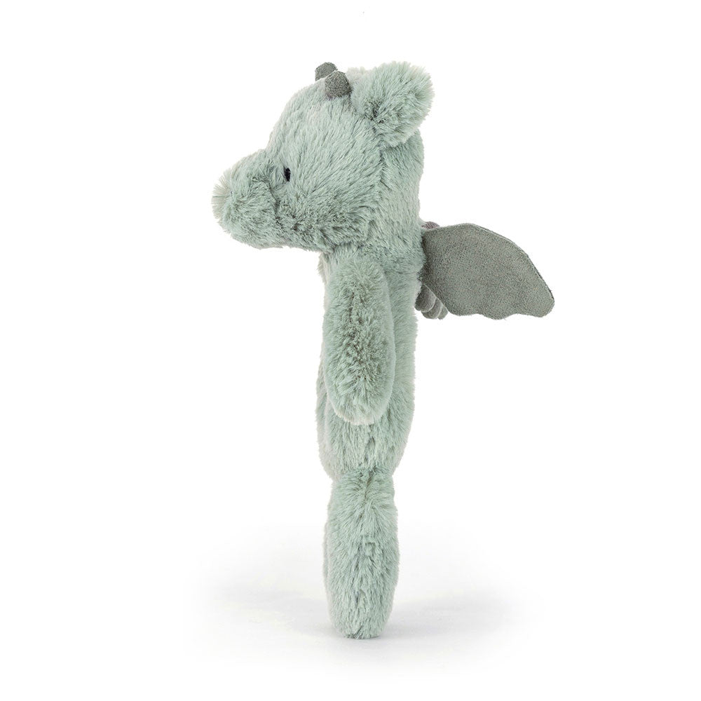 Bashful Dragon Ring Rattle - Soft Baby Rattle | Wobblepaws