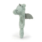 Bashful Dragon Ring Rattle - Soft Baby Rattle | Wobblepaws