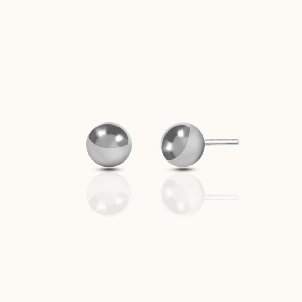 Ball Threadless Labret Flat Back Earring