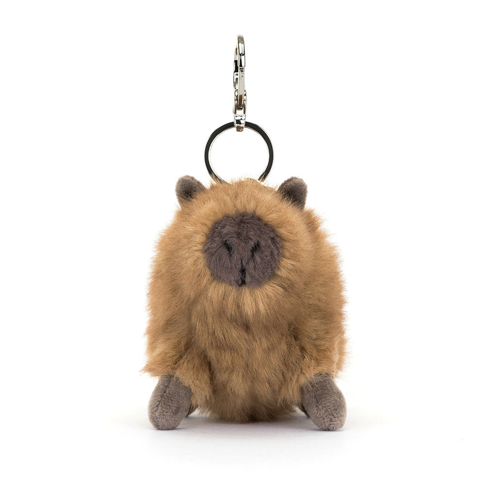 Clyde Capybara Bag Charm - Soft Plush Keychain | Wobblepaws