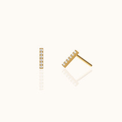 CZ Bar Studs