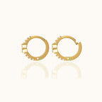 CZ Evil Eye Hoop Earrings