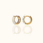 CZ Gem Circle Hoops