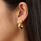 Snake Huggie Hoop Earrings