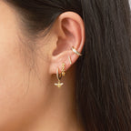 Watch Chain Hoop Earrings