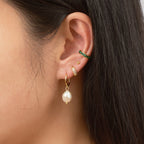 CZ Gem Circle Hoops